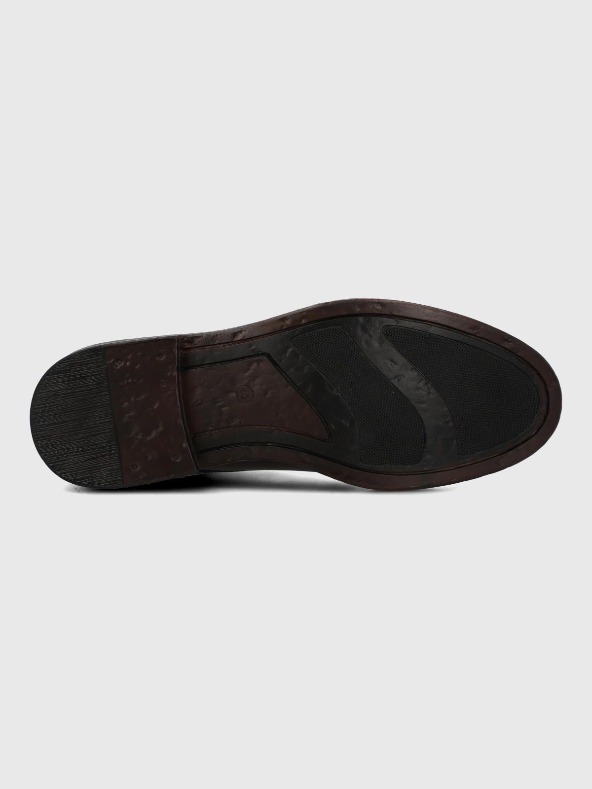 Botin Italiano Cuero Hombre Feffo Café-7