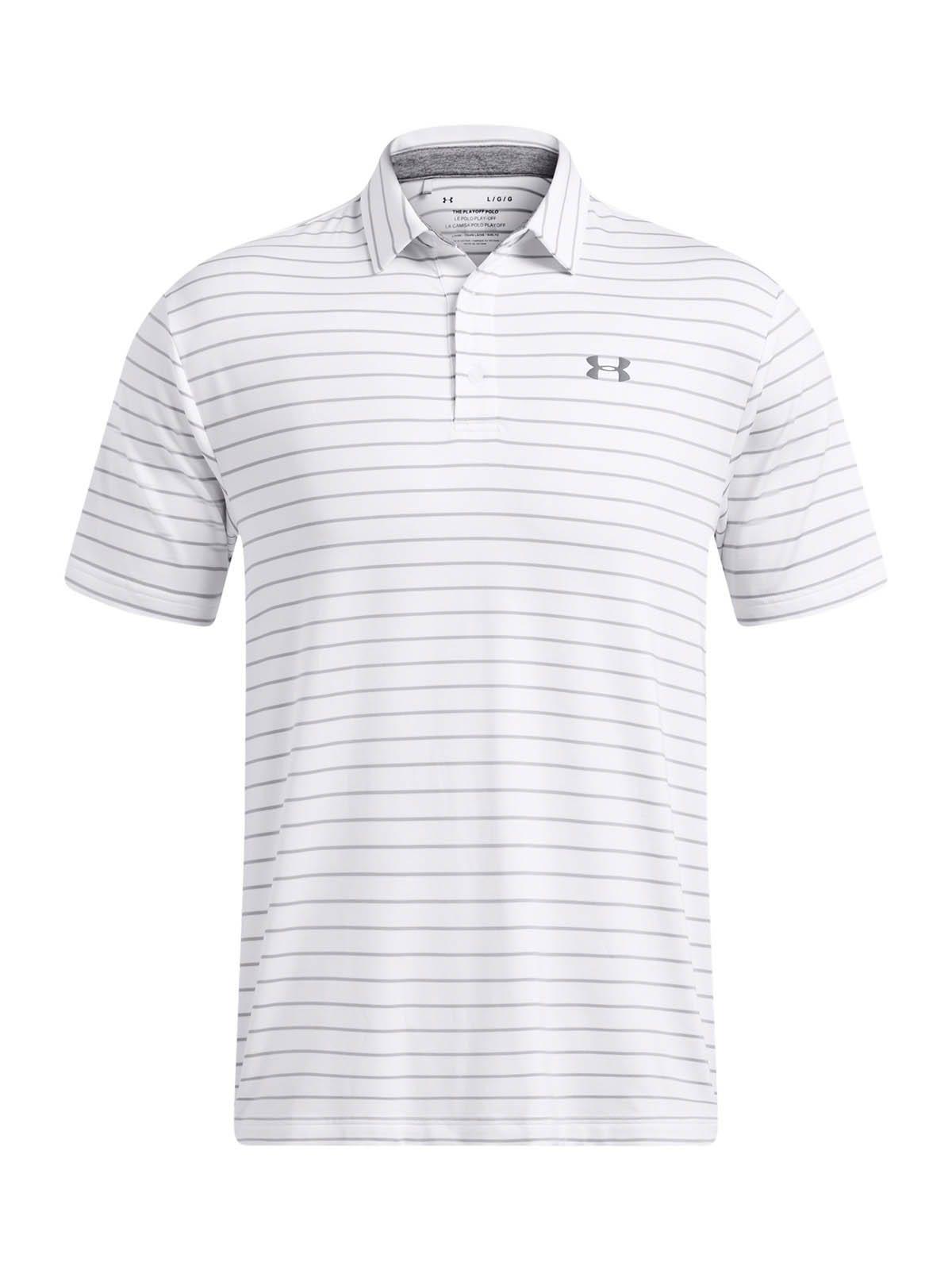 Polera Manga Corta Golf  hombre Playoff Core Stripe blanco -0