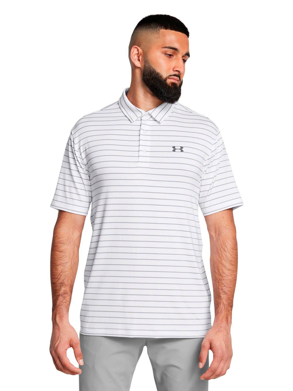 Polera Manga Corta Golf  hombre Playoff Core Stripe blanco -3