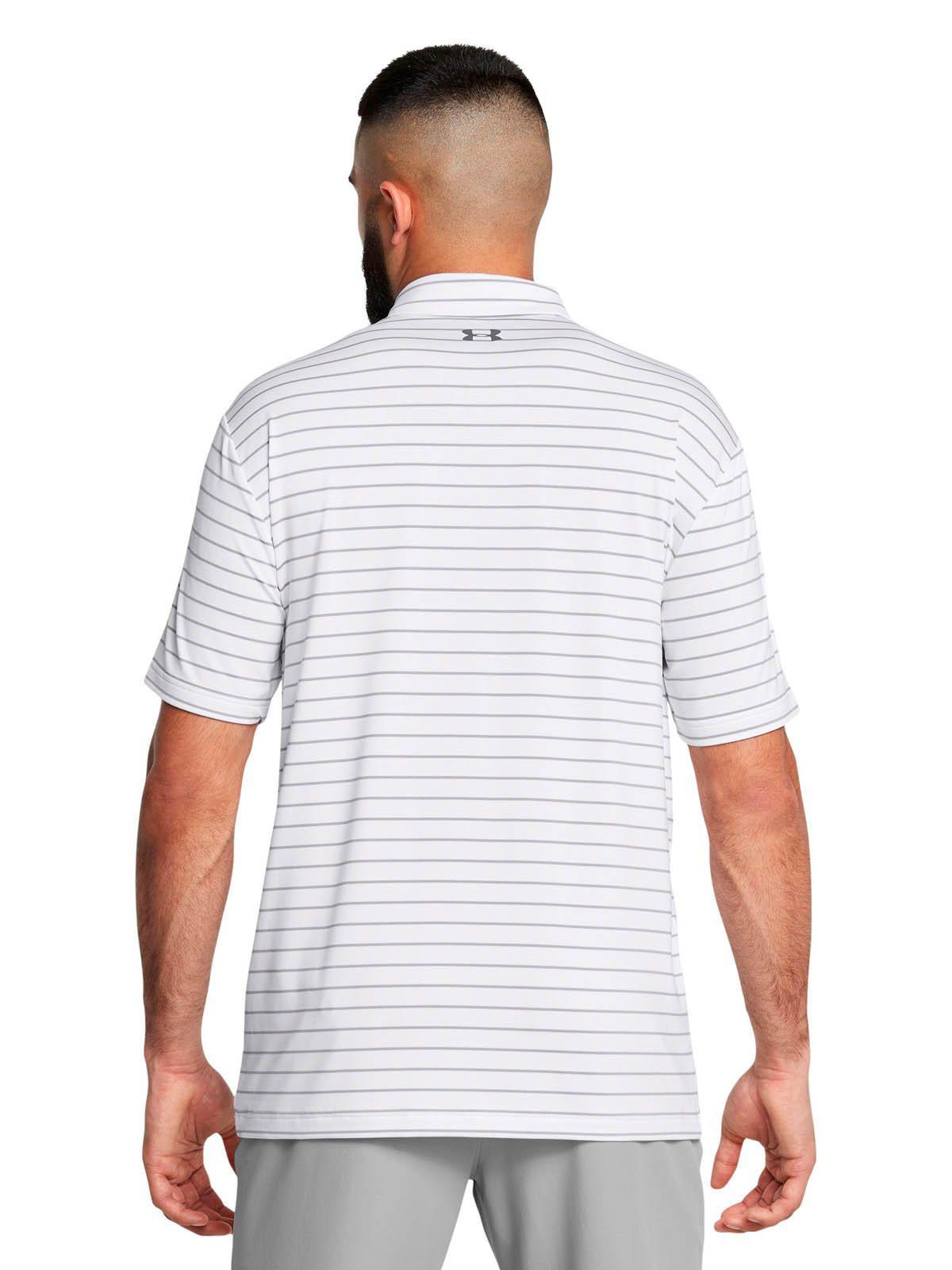 Polera Manga Corta Golf  hombre Playoff Core Stripe blanco -4