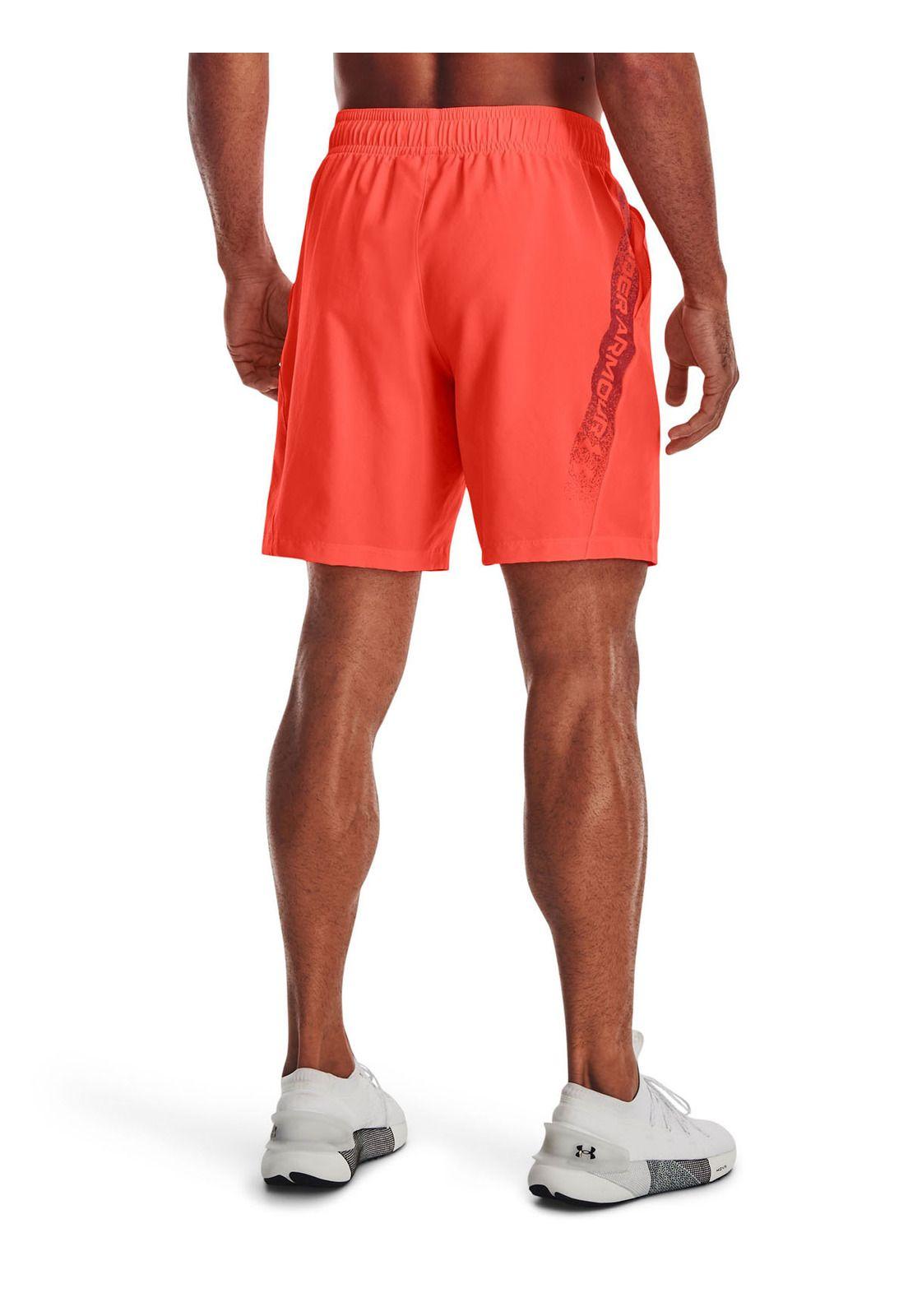 Shorts UA Woven para hombre Naranjo-4