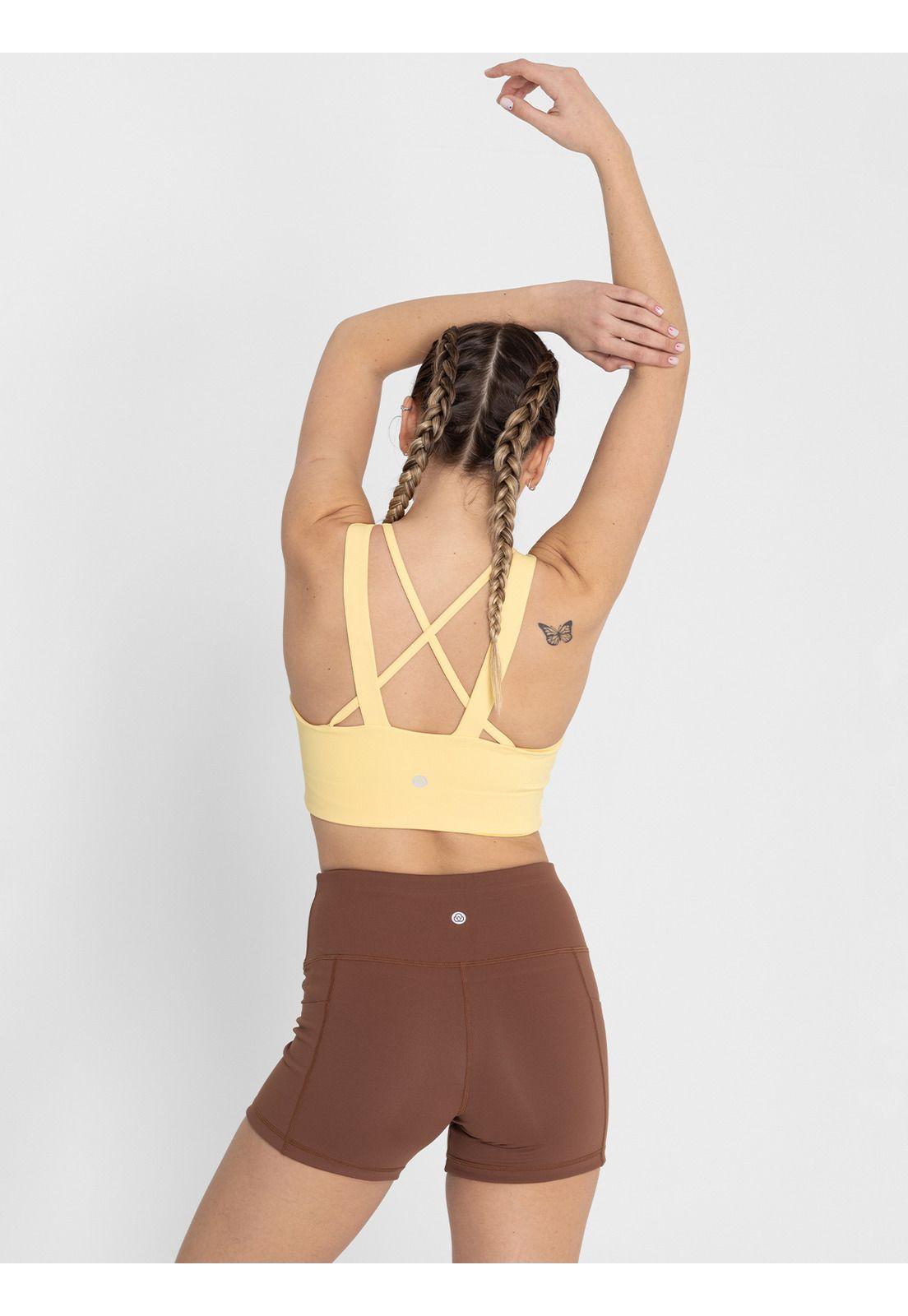 Peto Deportivo Bra Aria Ms Amarillo Mujer-3