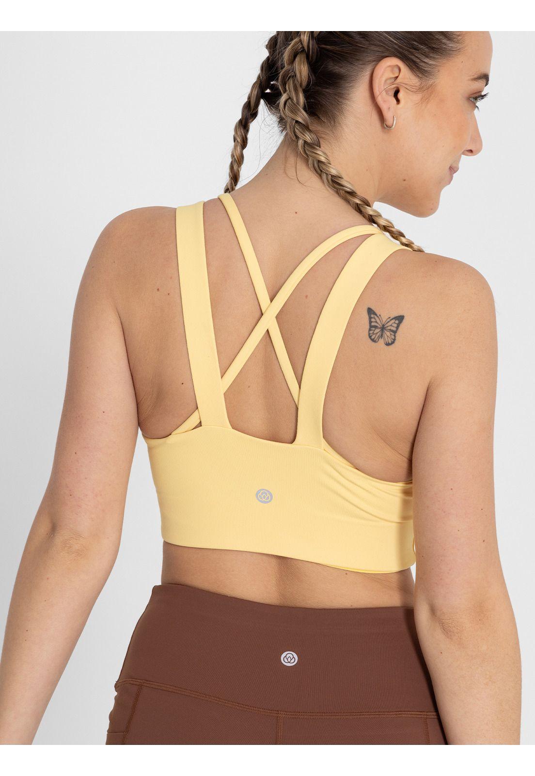 Peto Deportivo Bra Aria Ms Amarillo Mujer-4