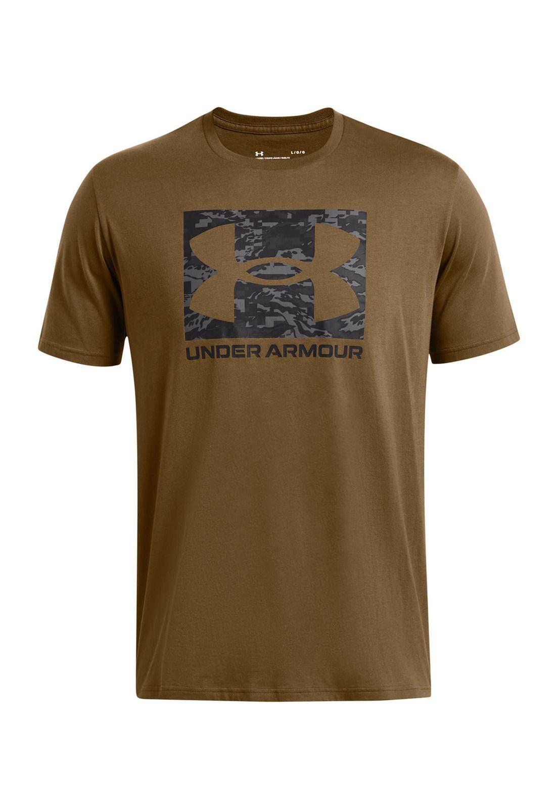 Polera manga corta ABC Camo hombre Café-0