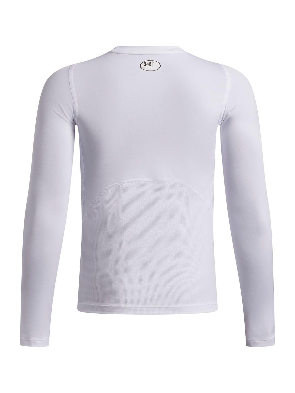 Primera Capa Superior Niño Heatgear Armour Blanco-1