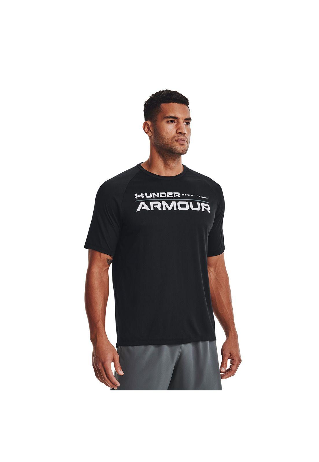 Polera Hombre Tech 2.0 Wordmark Negro-2