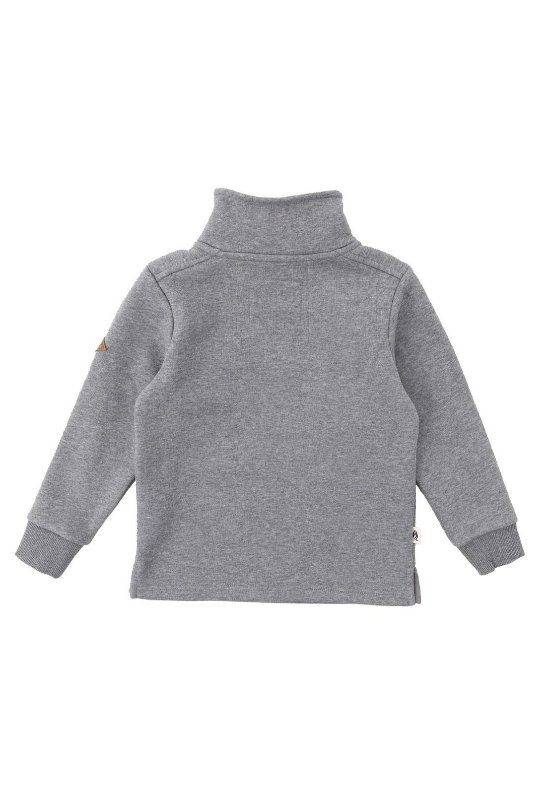 Poleron Row Niño Gris-6