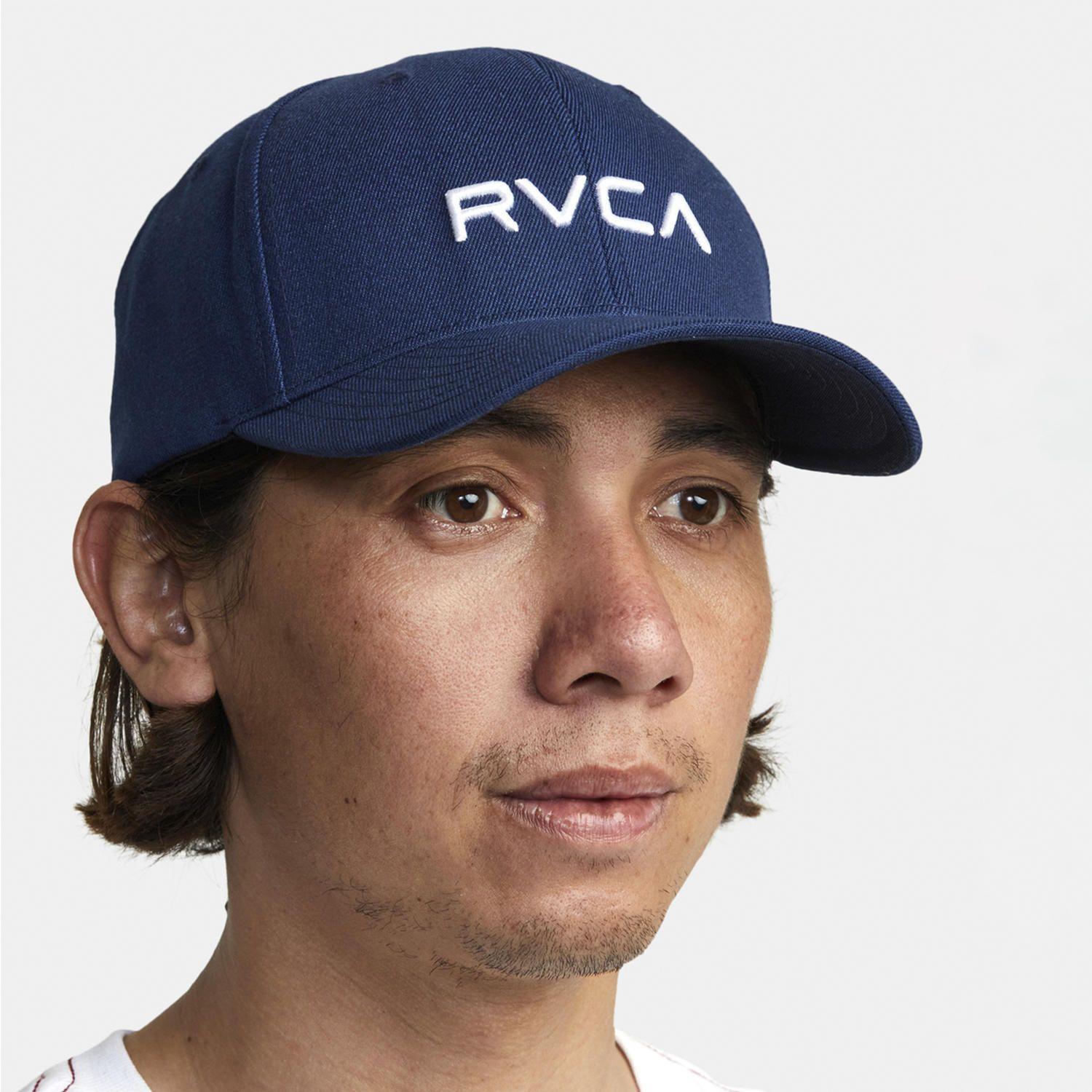 Jockey Hombre Rvca Flex Fit M Hats Azul-4