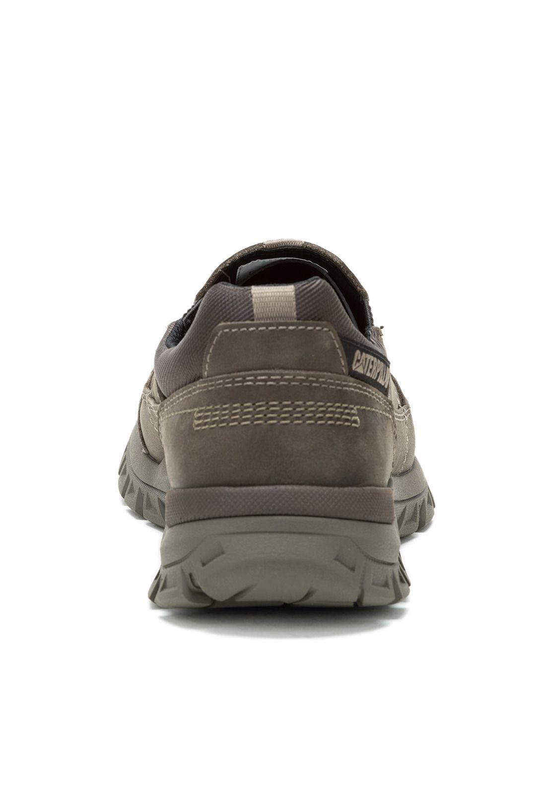 Zapatilla Cuero Hombre Threshold Slip On Gris Pardo-5
