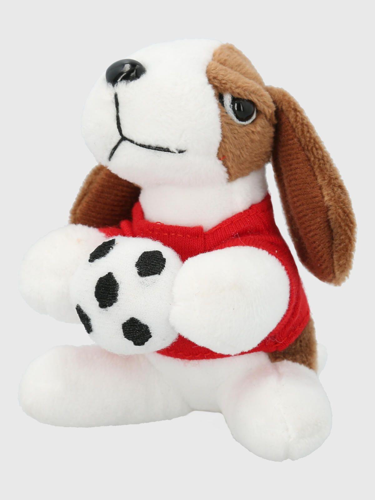 Peluche Perro Hush Puppies Hound Keyring Futbol Café-2