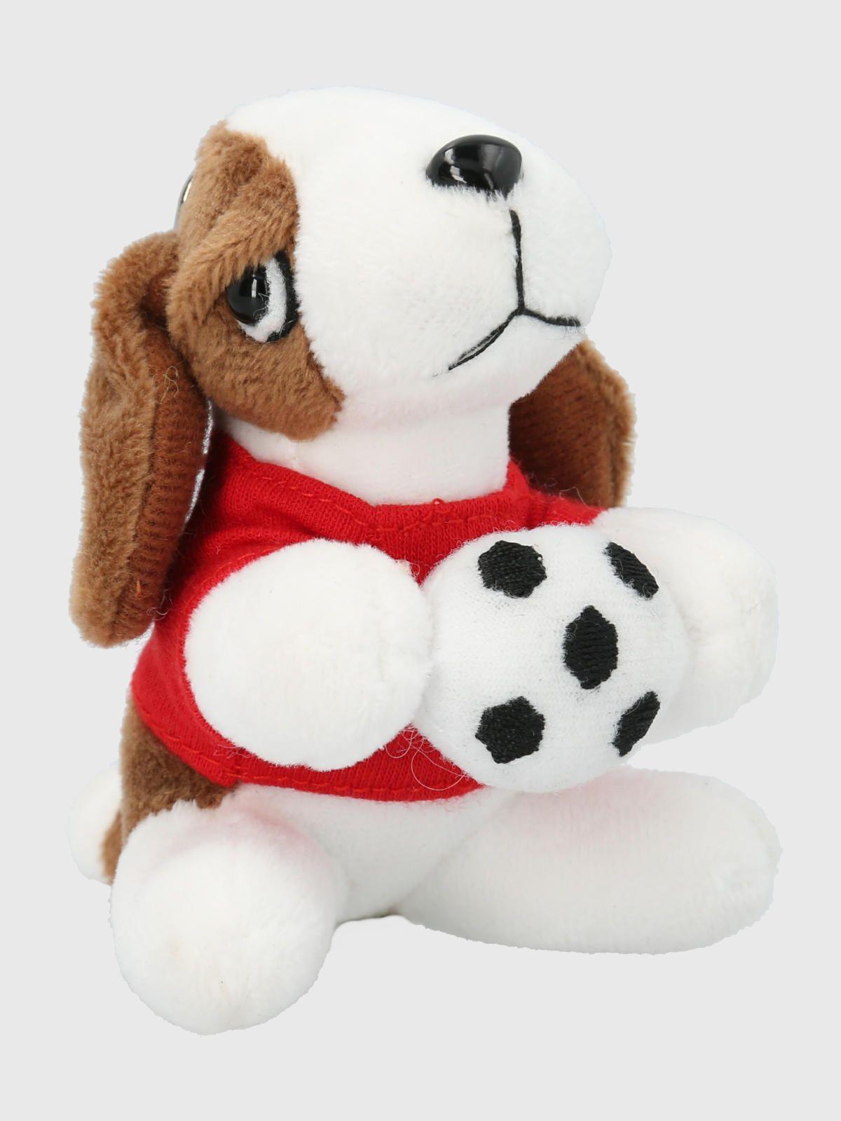 Peluche Perro Hush Puppies Hound Keyring Futbol Café-0