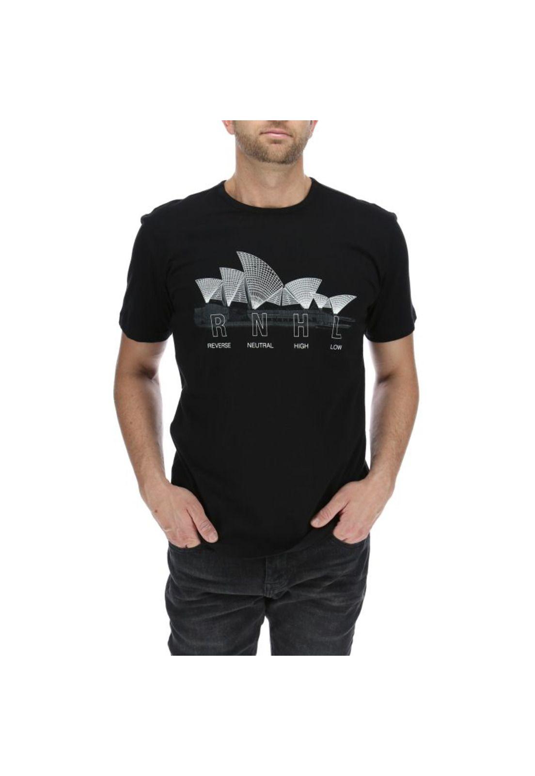 Polera Mc Hombre Sydney Tee Negro-0