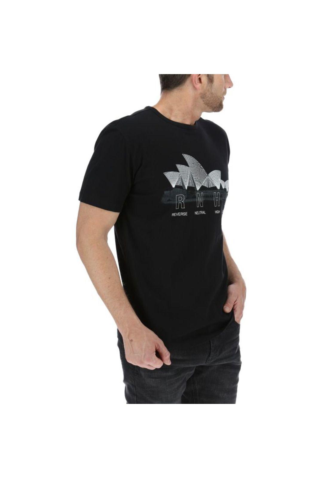 Polera Mc Hombre Sydney Tee Negro-3
