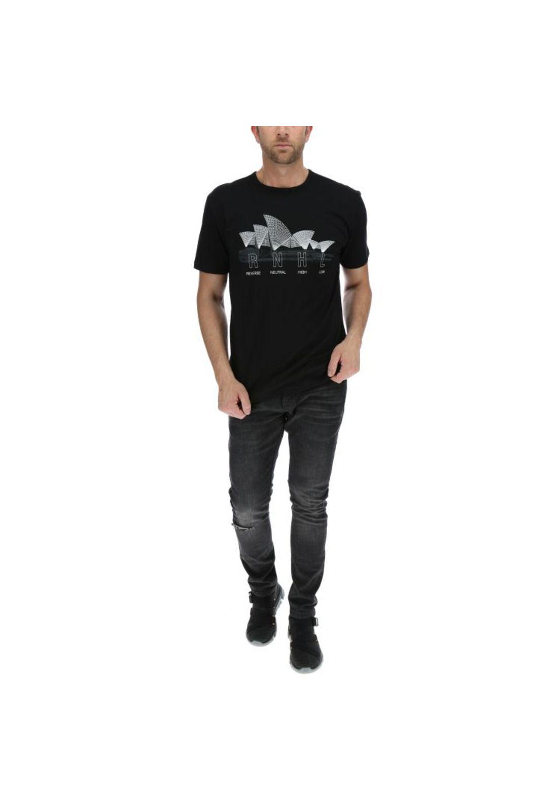 Polera Mc Hombre Sydney Tee Negro-4