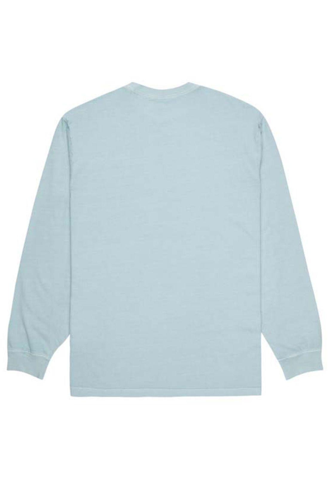 Polera Hombre Basic Pocket Pigment Celeste-1