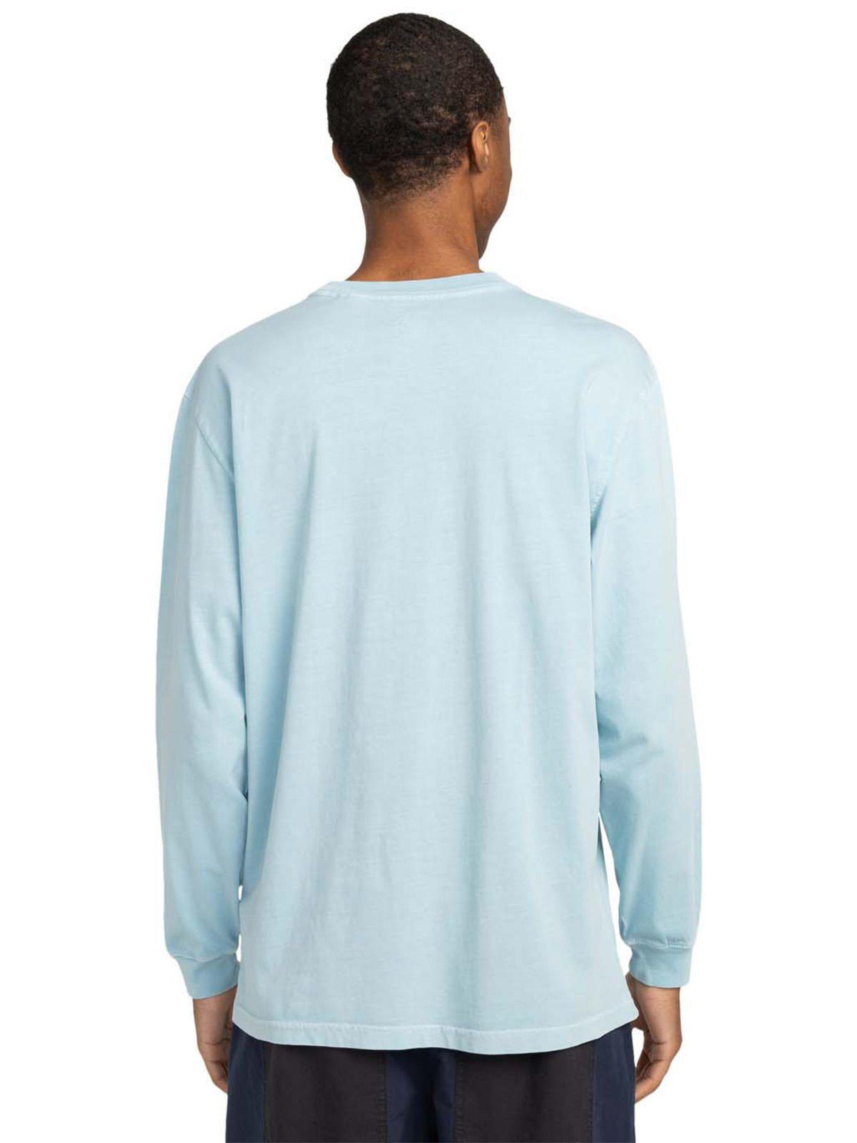 Polera Hombre Basic Pocket Pigment Celeste-4