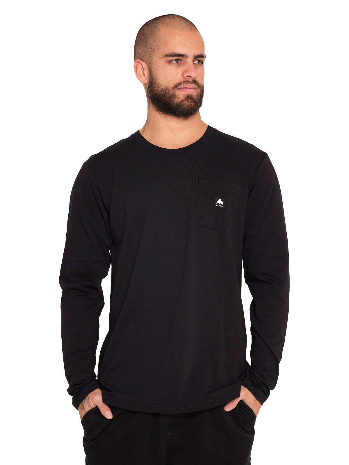 Polera Manga Larga Hombre Negro-0