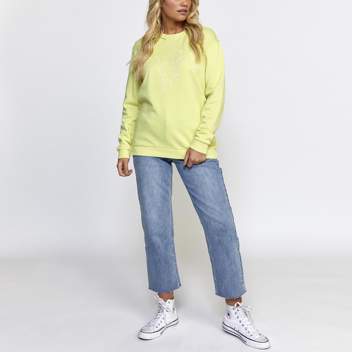 Poleron Mujer Struck Pullover Amarillo-0