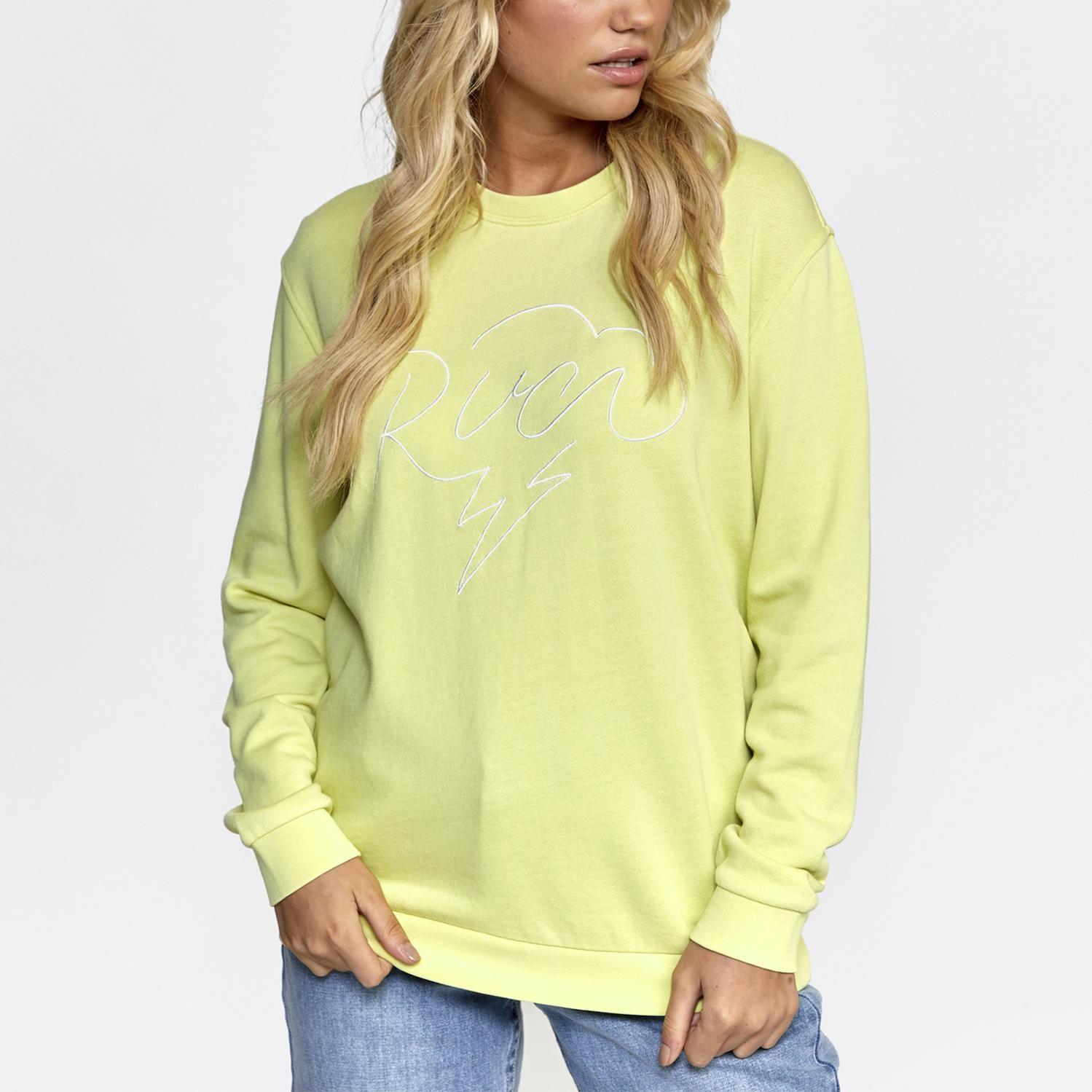 Poleron Mujer Struck Pullover Amarillo-1