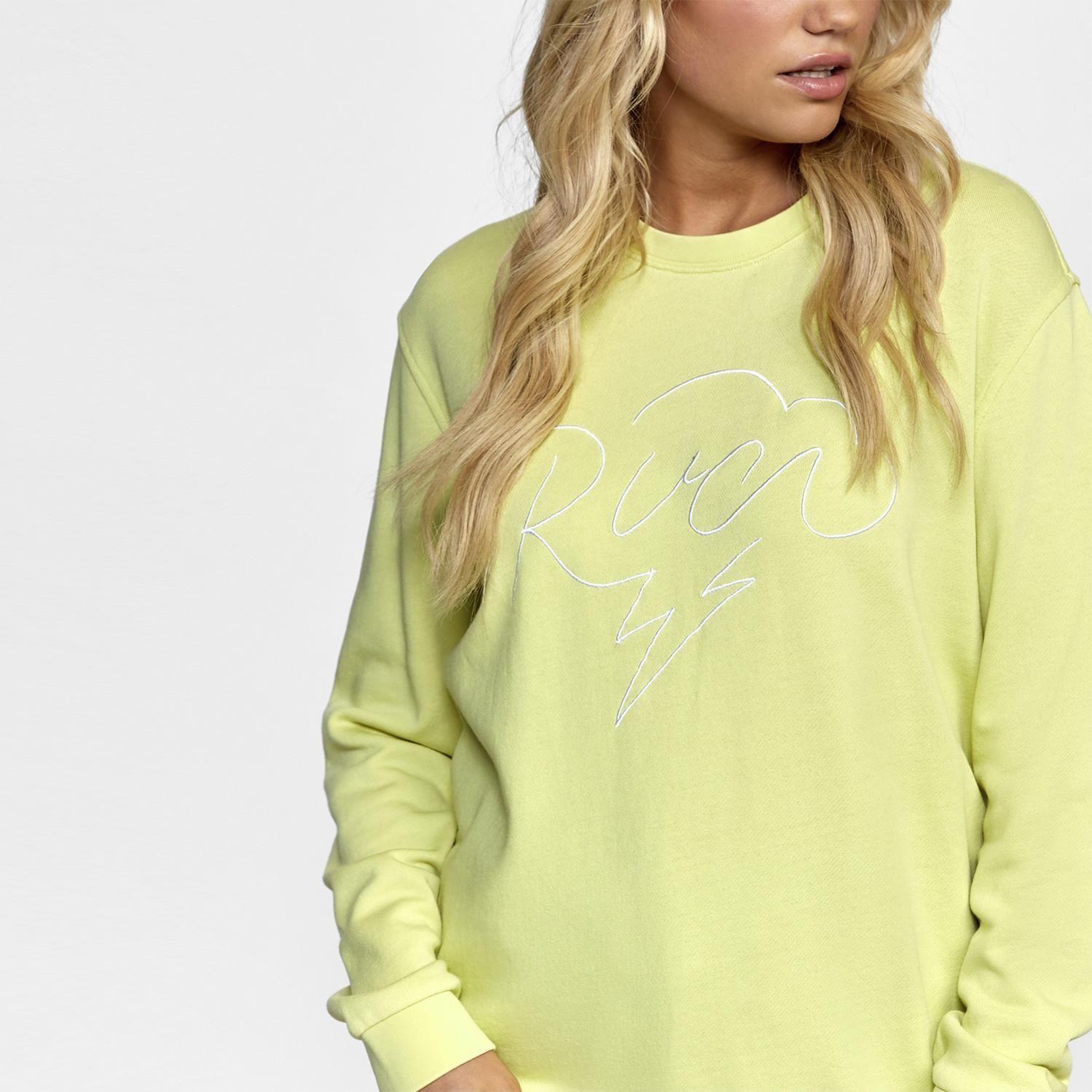 Poleron Mujer Struck Pullover Amarillo-3