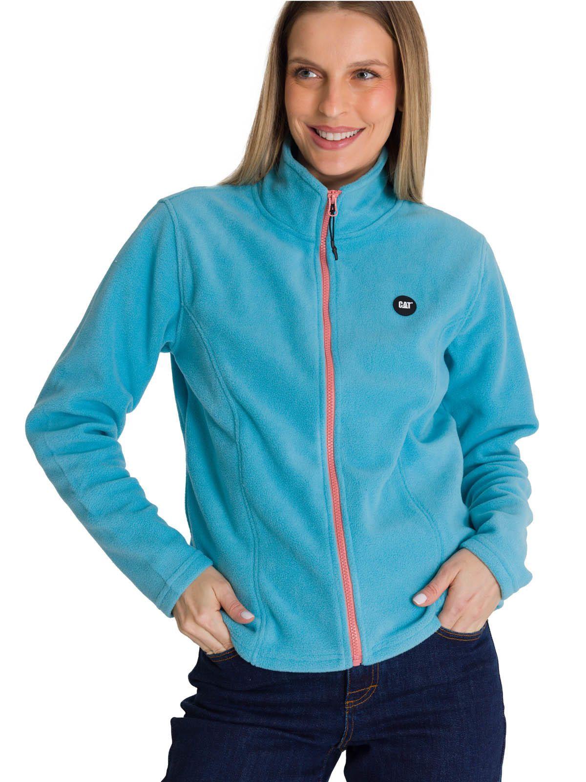 Polar Microfleece Full Zip Mujer Celeste-1