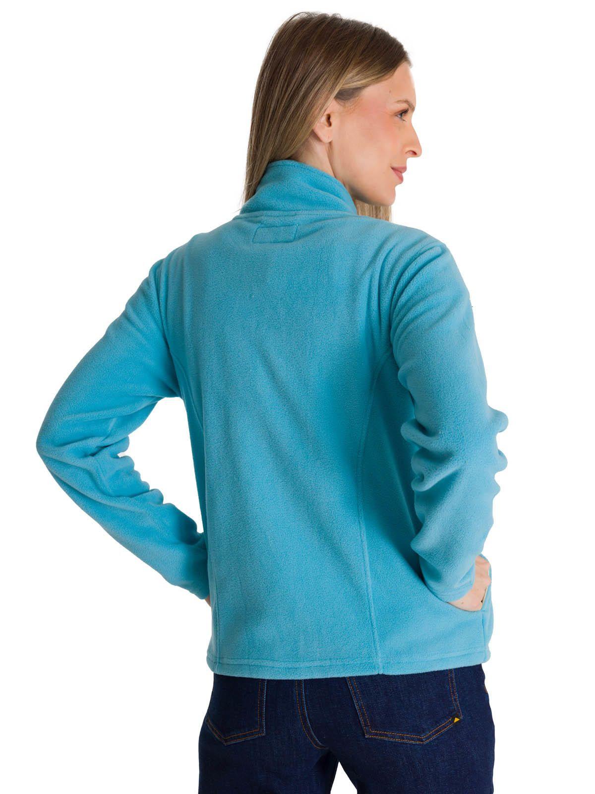 Polar Microfleece Full Zip Mujer Celeste-3