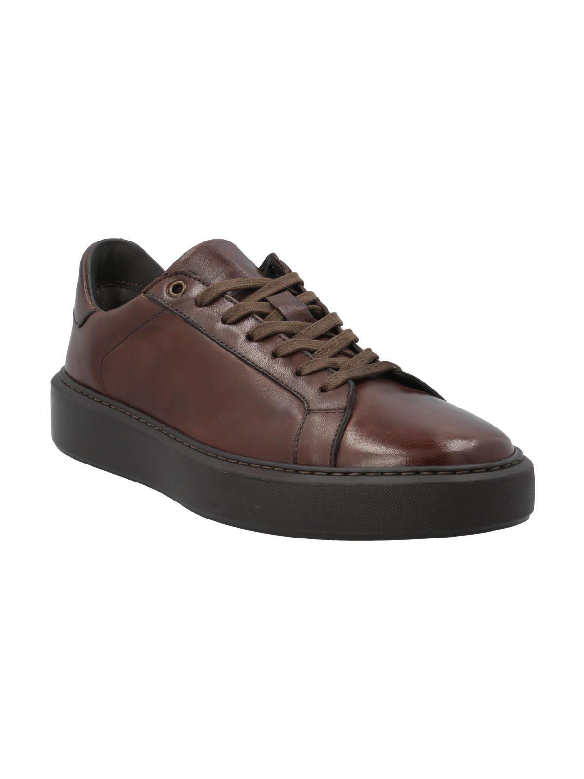 Zapatilla Cuero Hombre Volturno Café-1
