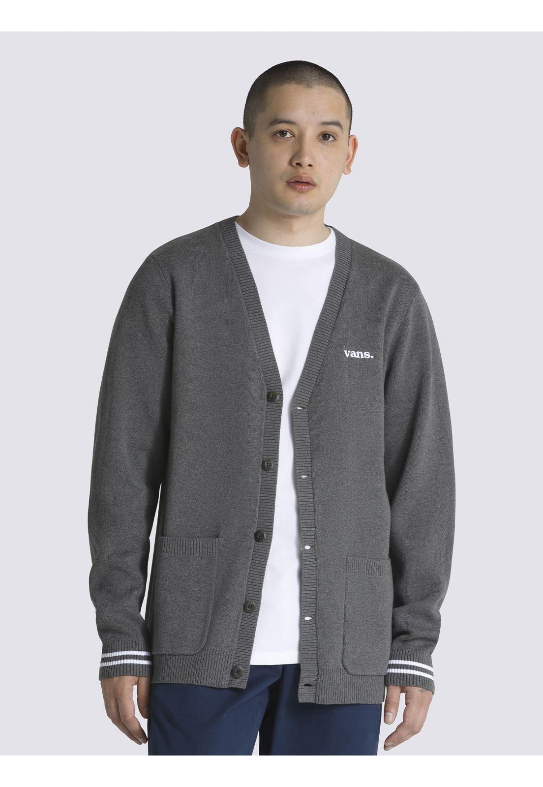 Cardigan Hombre Halecrest Gris Oscuro -0