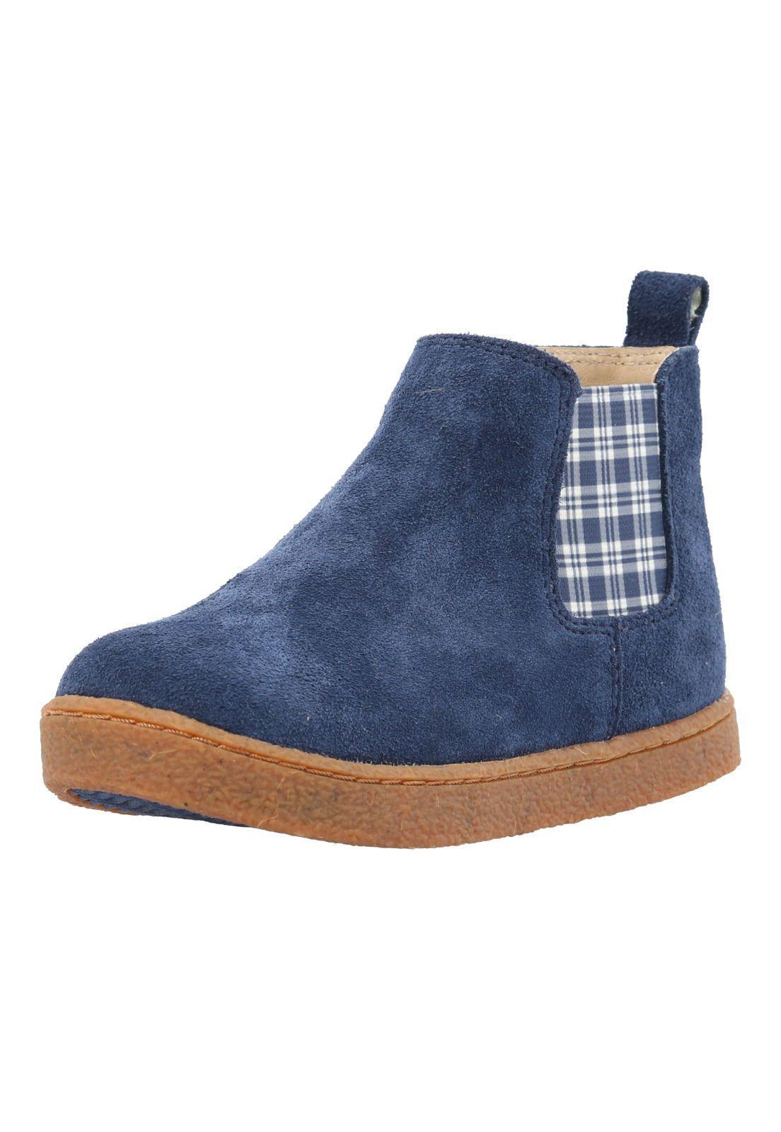 Botin Cuero Piombino Niño Azul-4