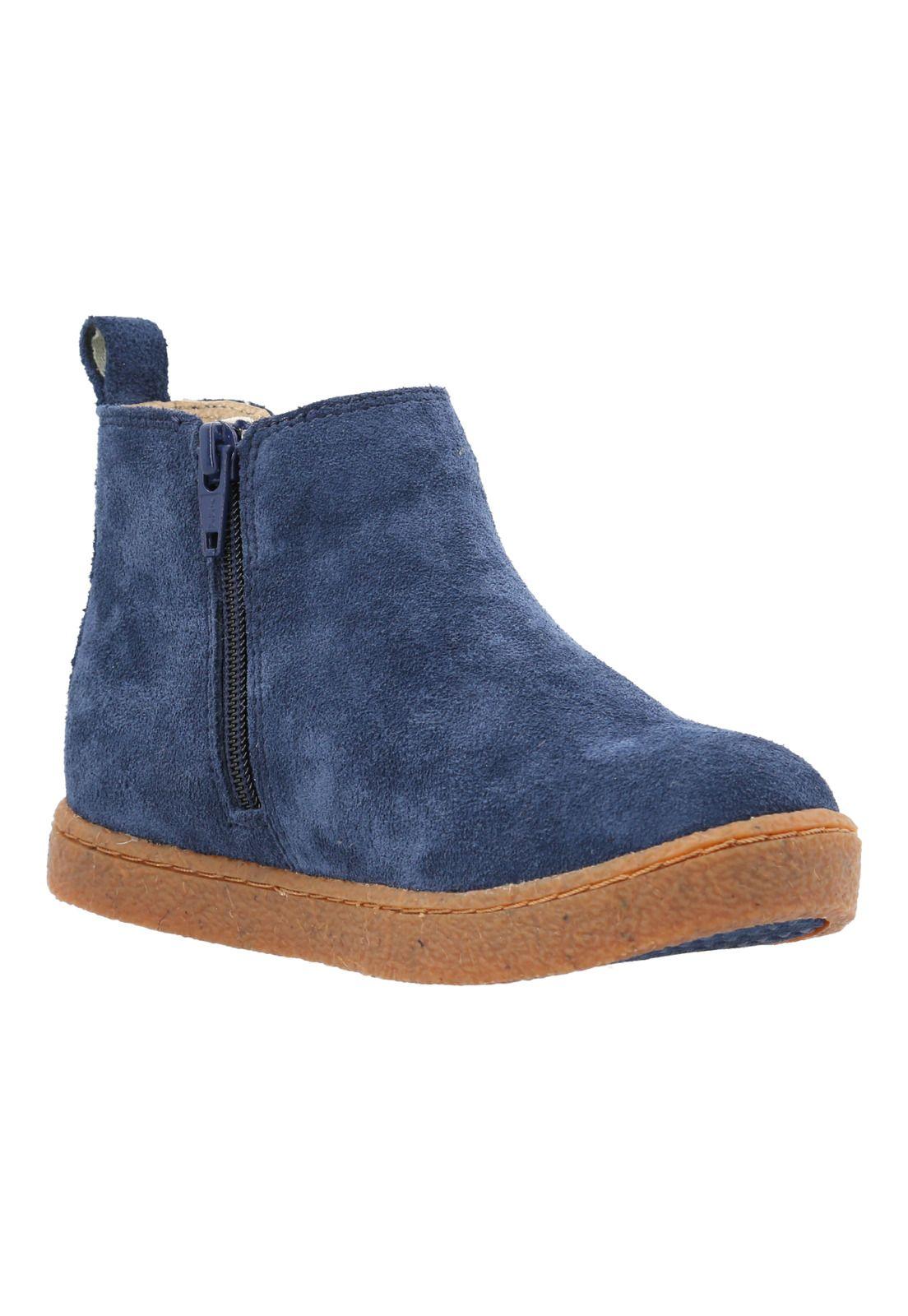 Botin Cuero Piombino Niño Azul-6