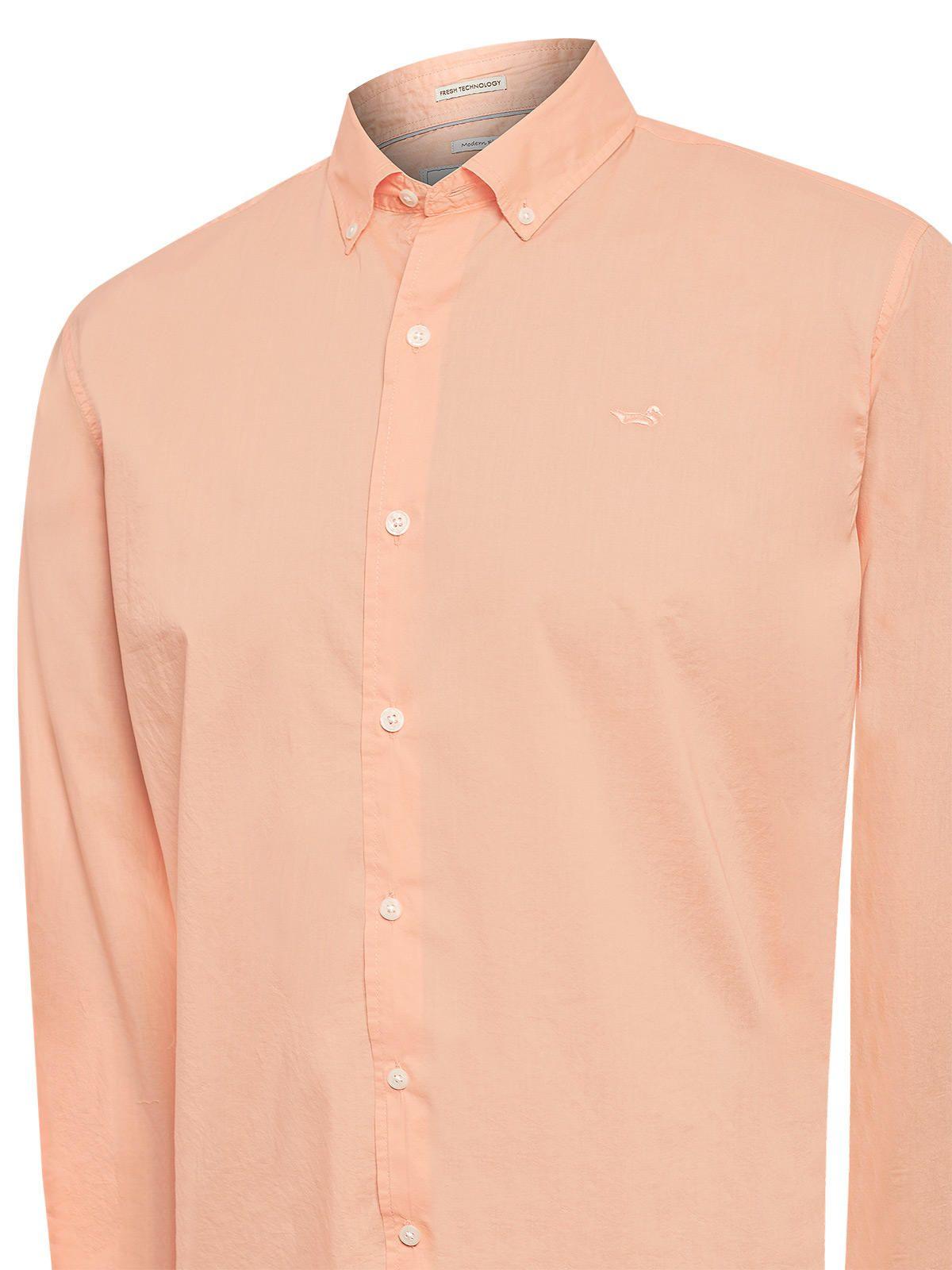 Camisa Algodón Orgánico Hombre Soft Naranjo-3