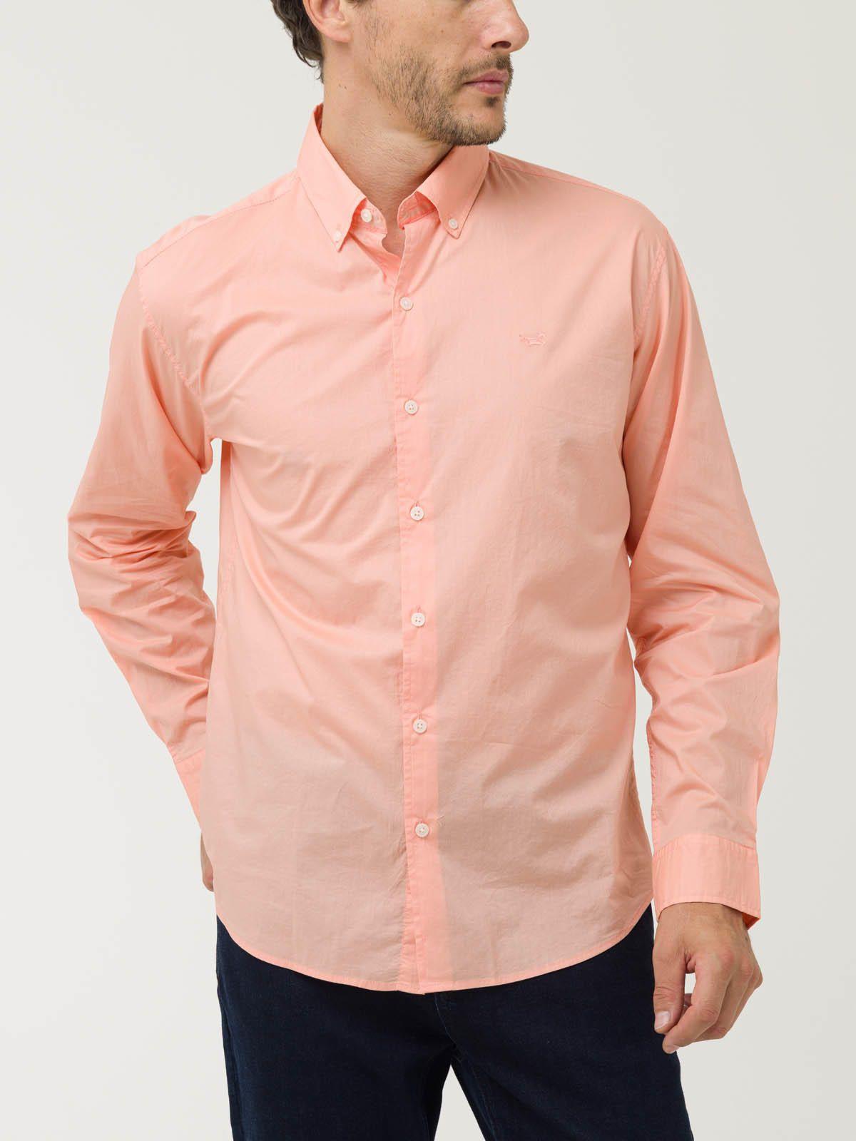 Camisa Algodón Orgánico Hombre Soft Naranjo-4
