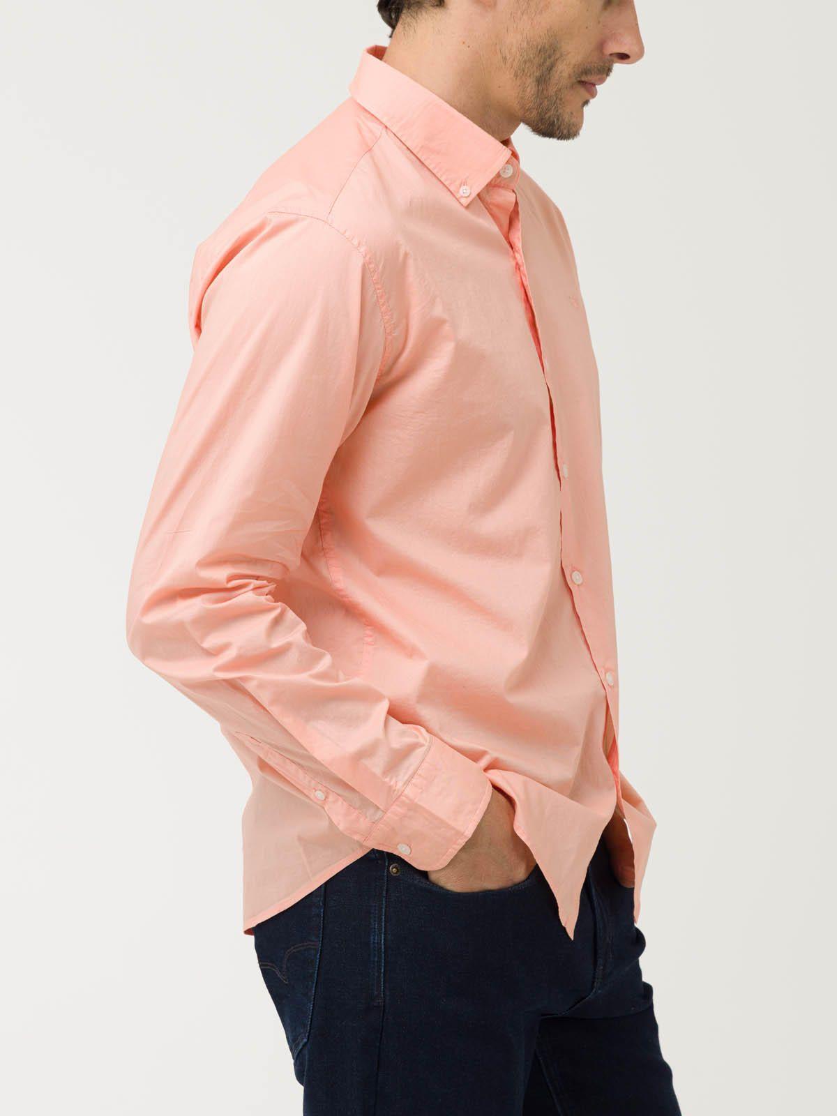 Camisa Algodón Orgánico Hombre Soft Naranjo-5