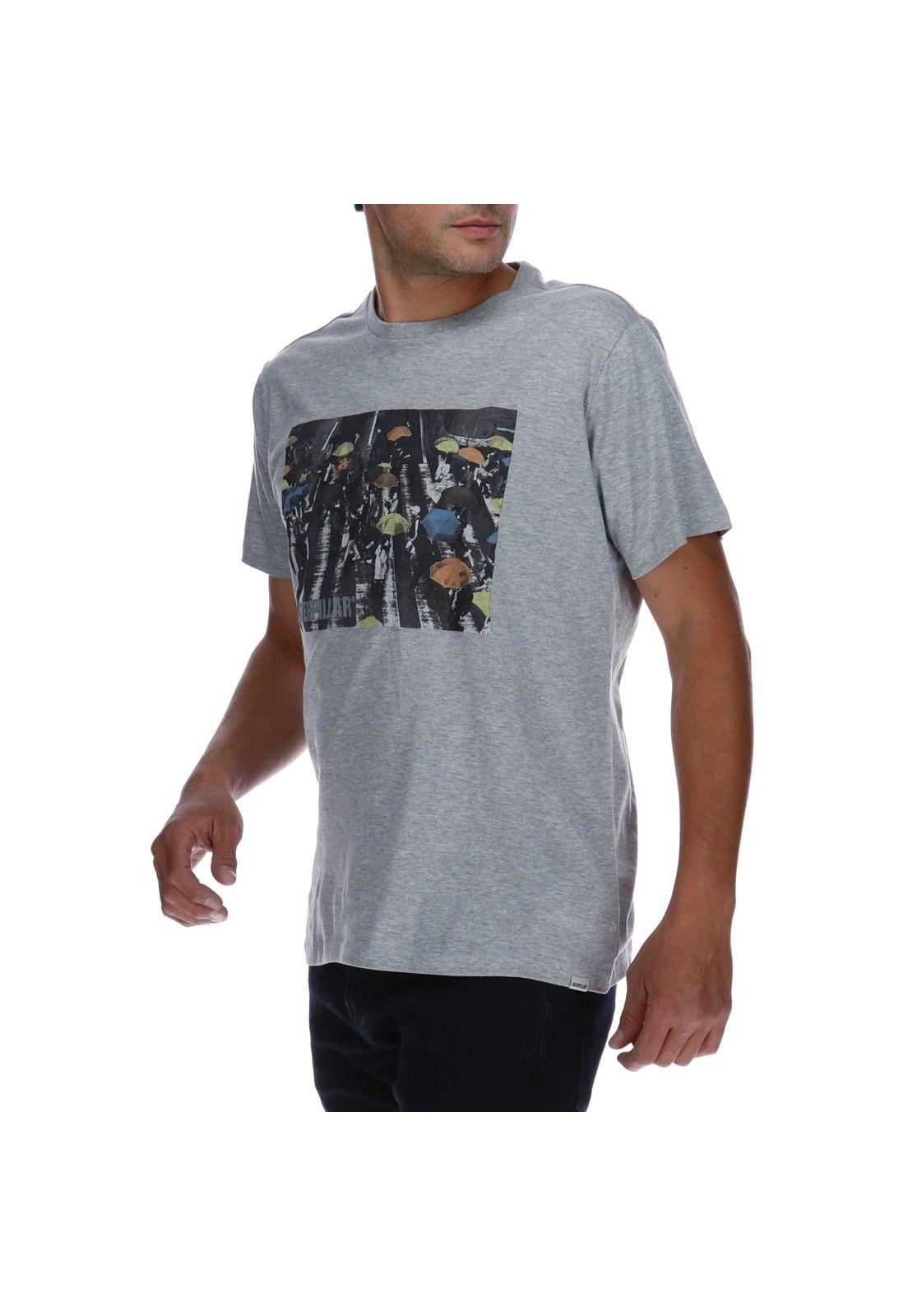 Polera Mc Hombre Umbrella Tee Algodón Gris-1