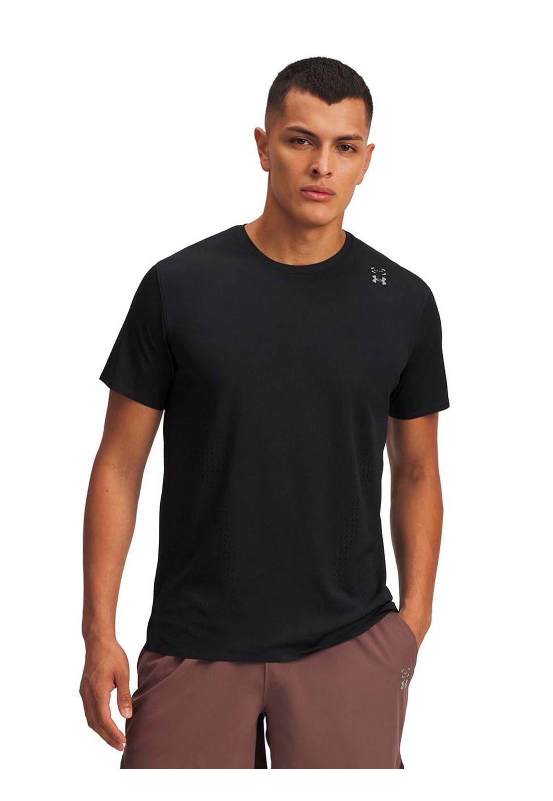 Polera Manga Corta Training para hombre Halo Vent negro  -0