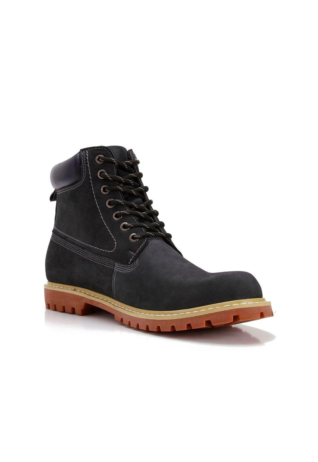 Botin Nobuck March Azul Oscuro-0