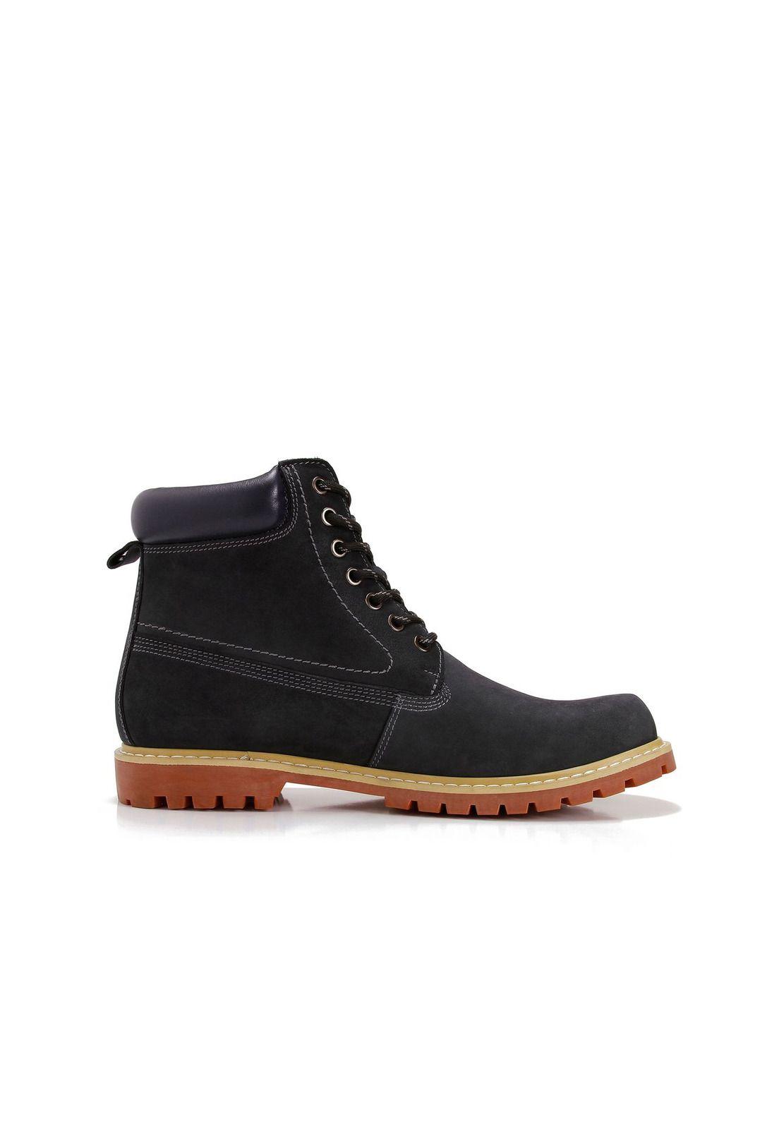 Botin Nobuck March Azul Oscuro-2