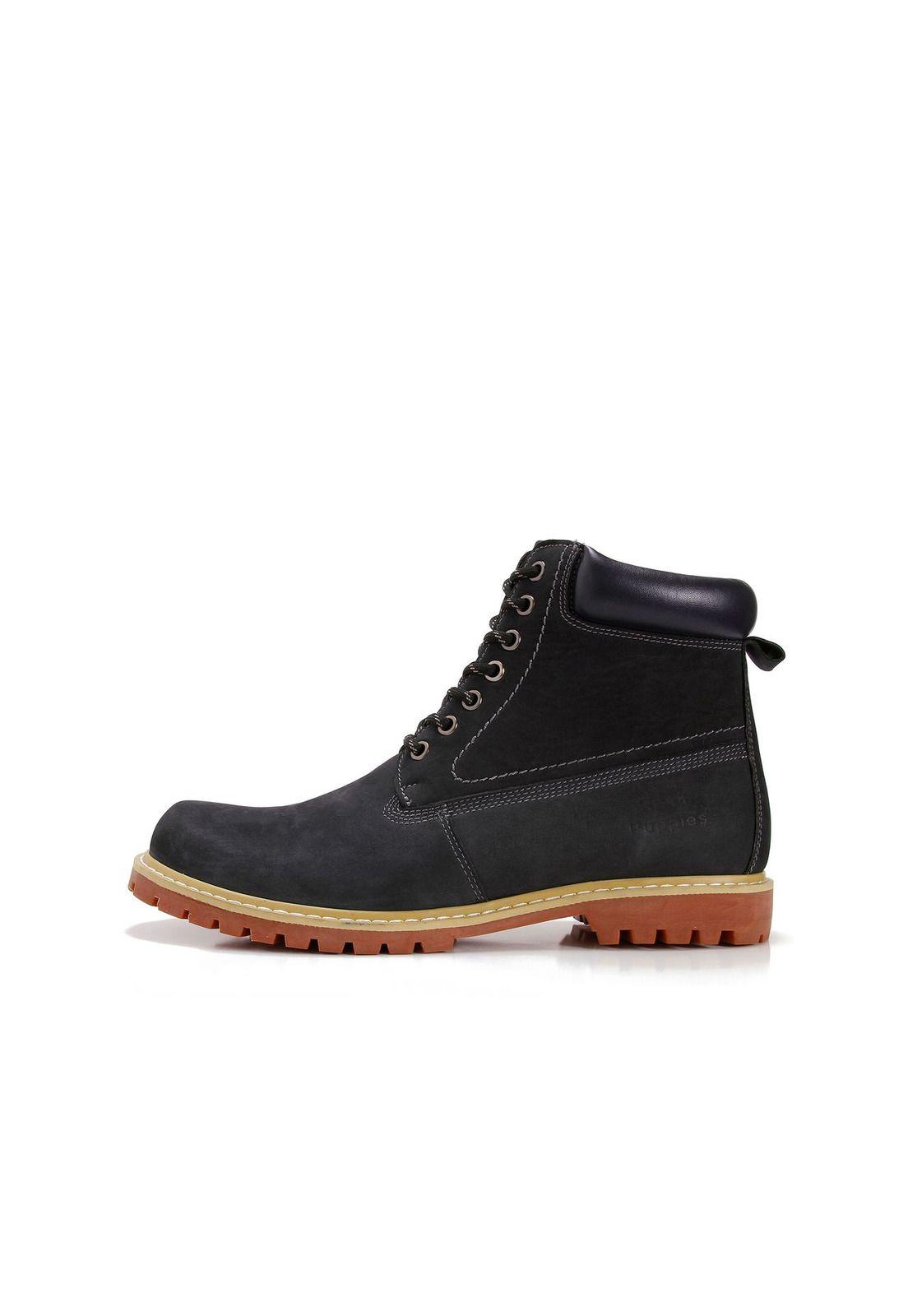 Botin Nobuck March Azul Oscuro-3