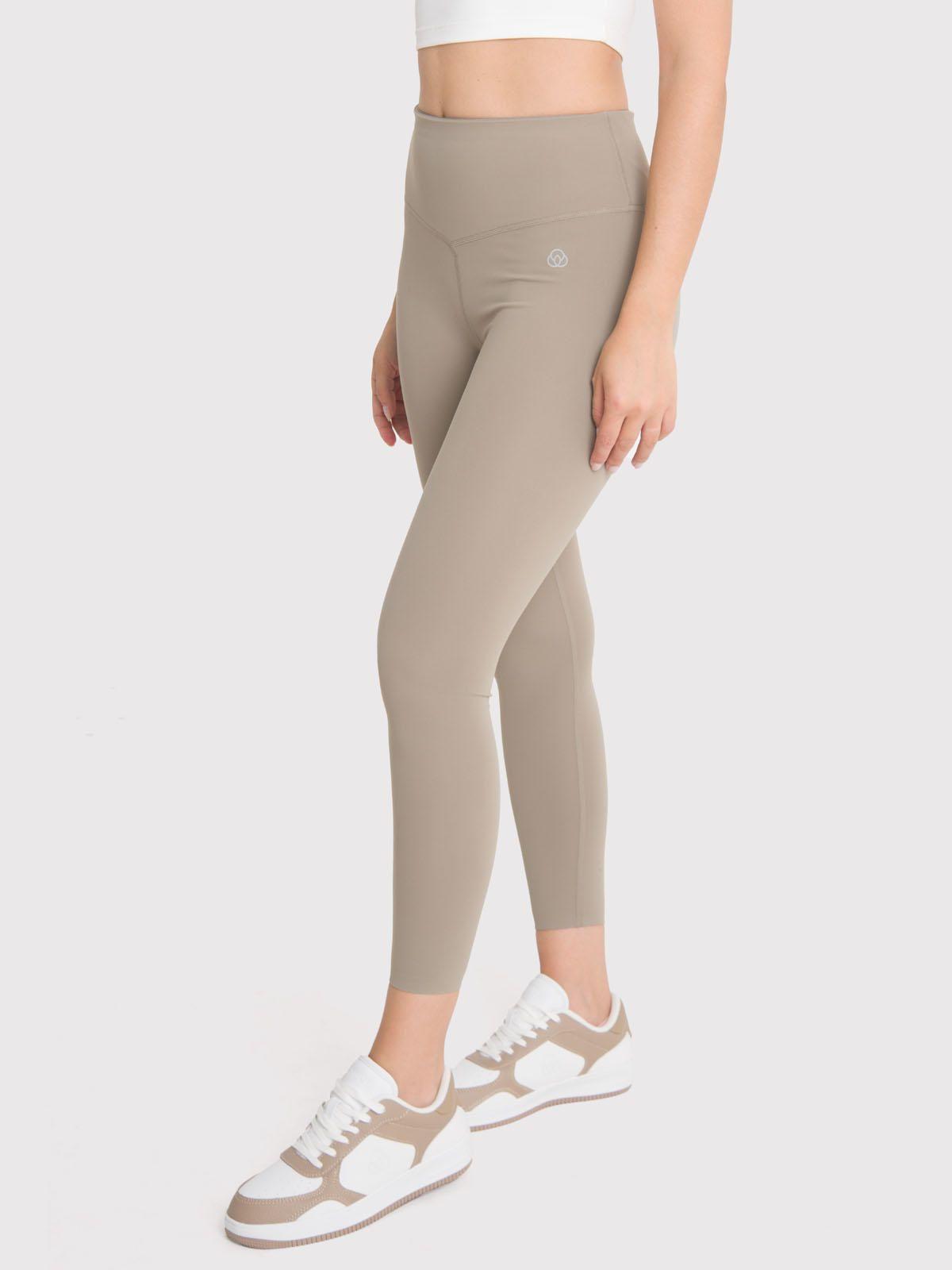 Calza deportiva 7/8 Mujer Ankle Leg Emma Café-1