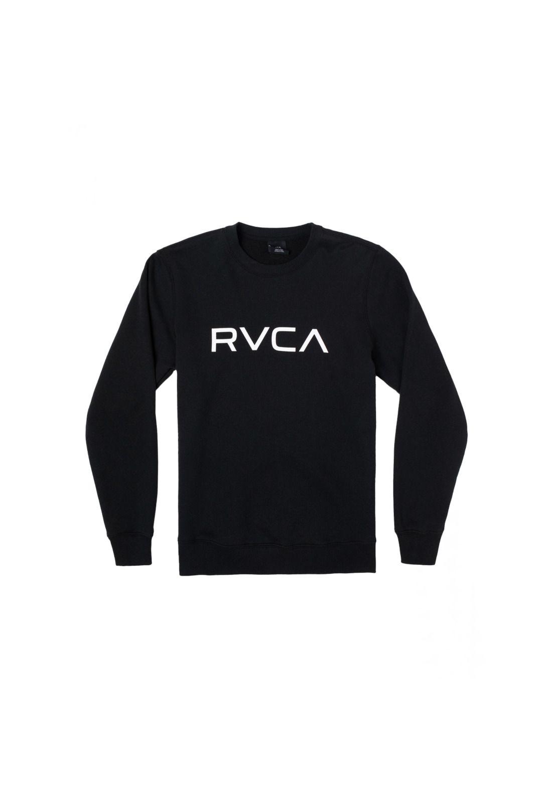 Polerón Hombre Big RVCA Crew Negro-0