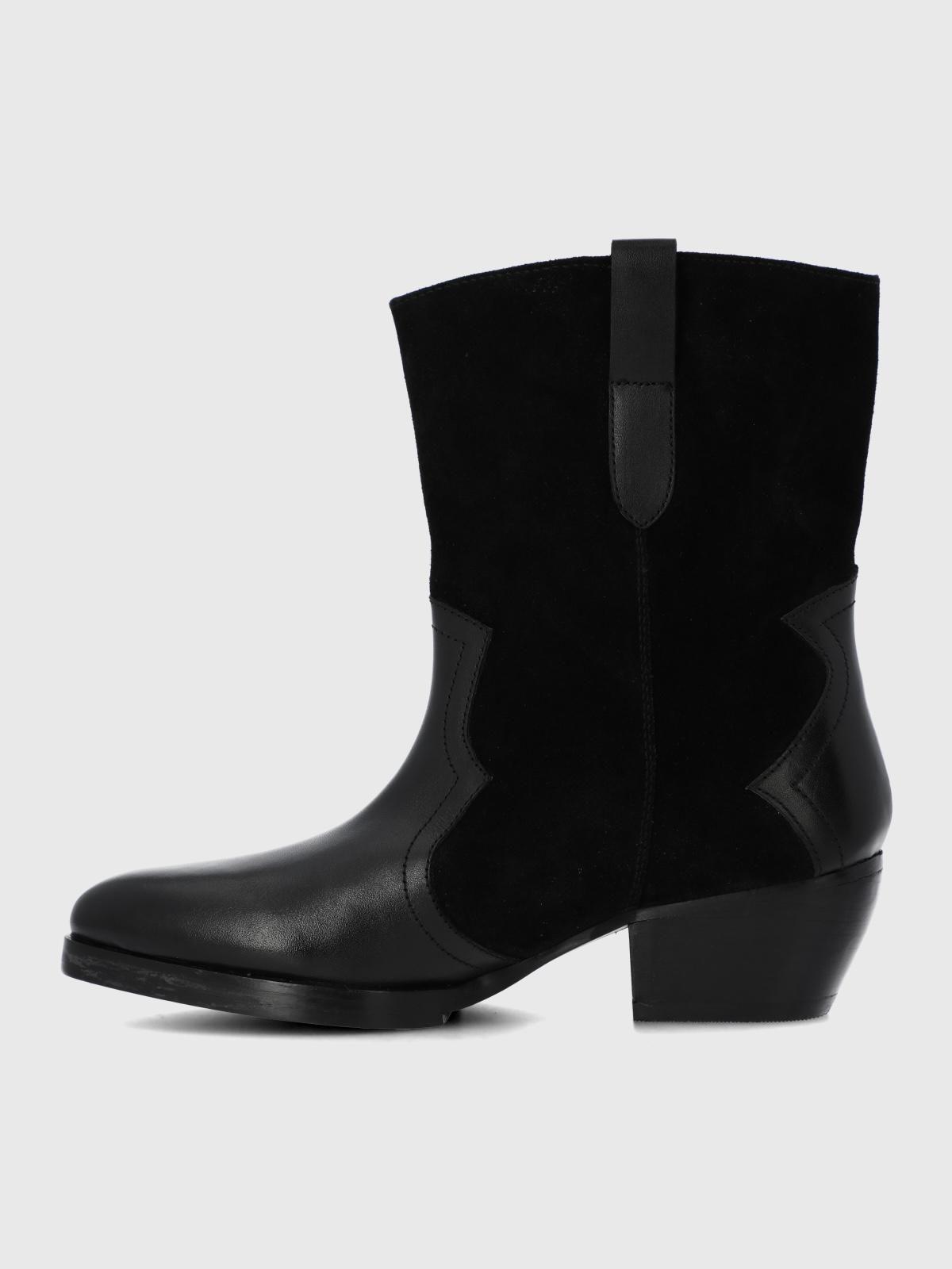 Bota Cuero Mujer Denvera Negra-5