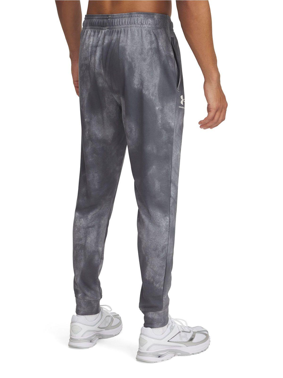 Jogger Ua Rival Terry Printed Gris Para Hombre-1