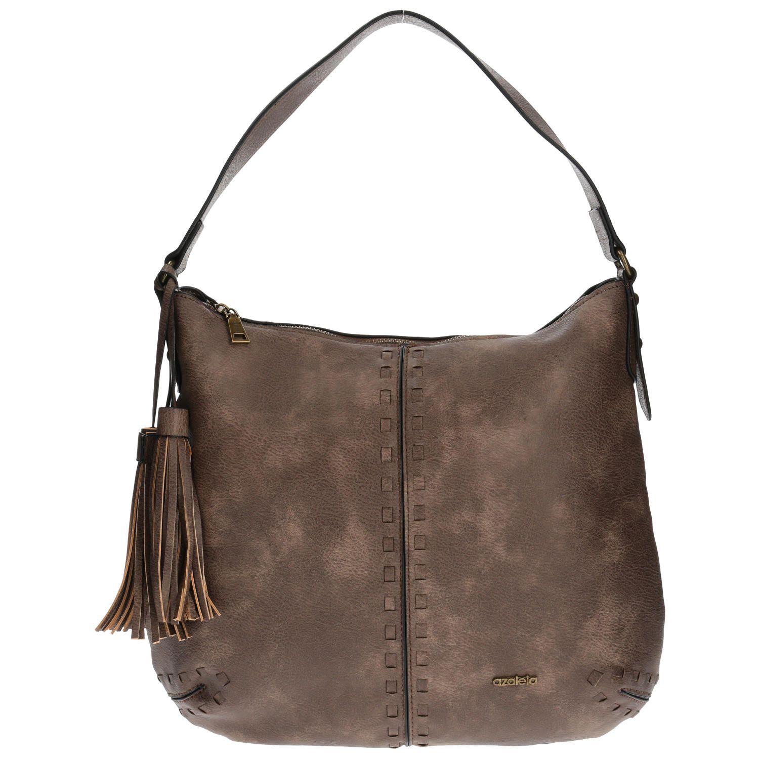 Cartera De Mano Casual Galeno Hobo Café Mujer-0