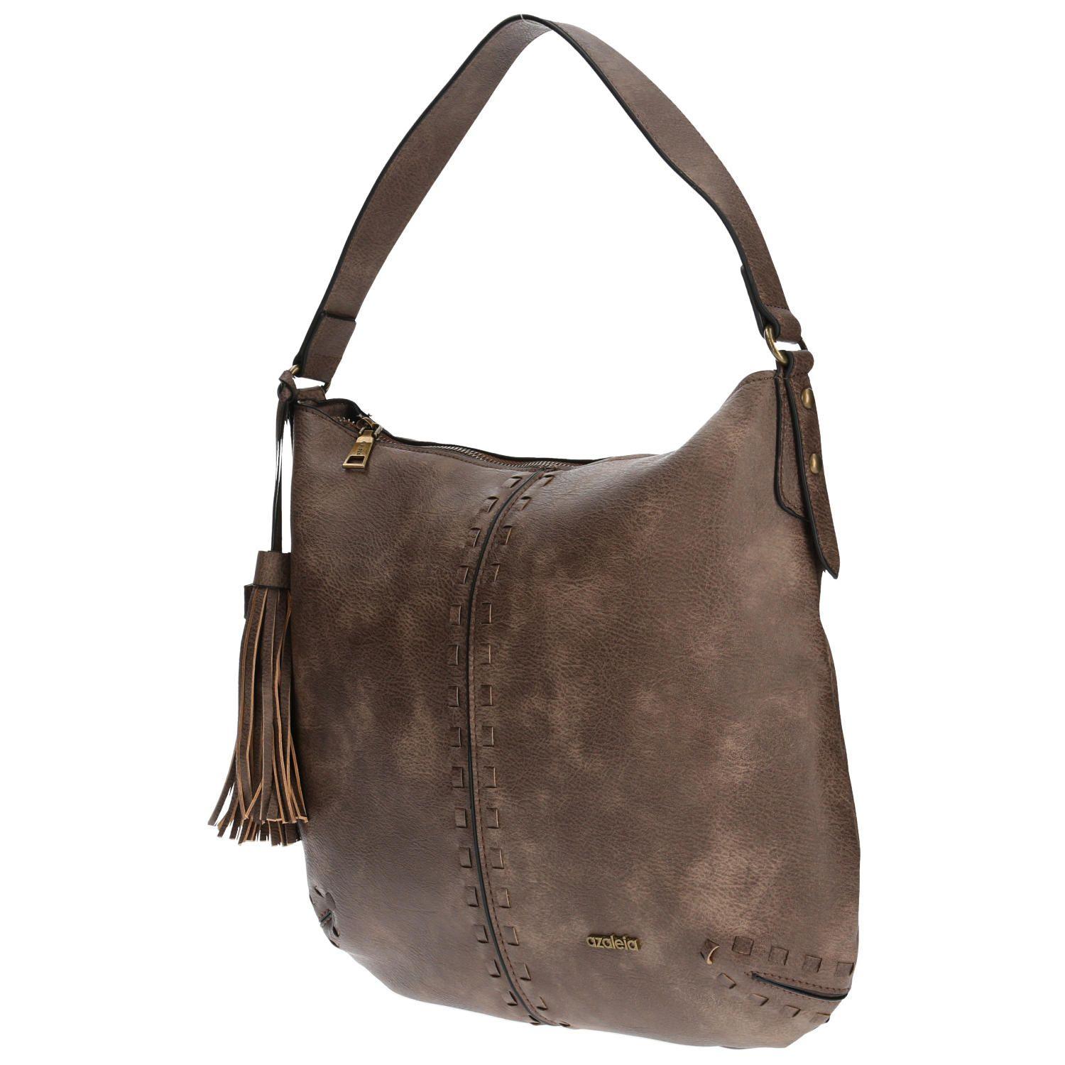 Cartera De Mano Casual Galeno Hobo Café Mujer-1