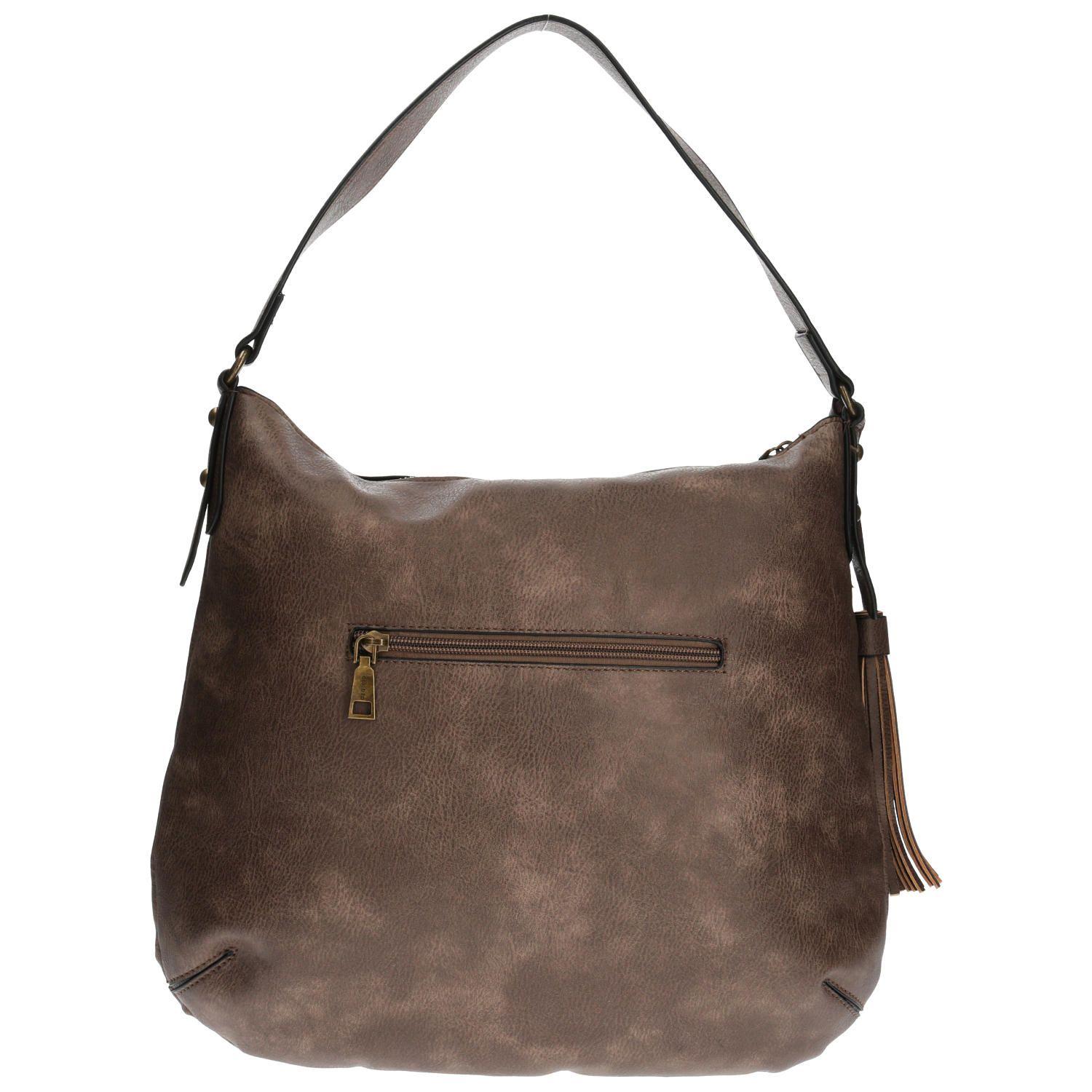 Cartera De Mano Casual Galeno Hobo Café Mujer-2