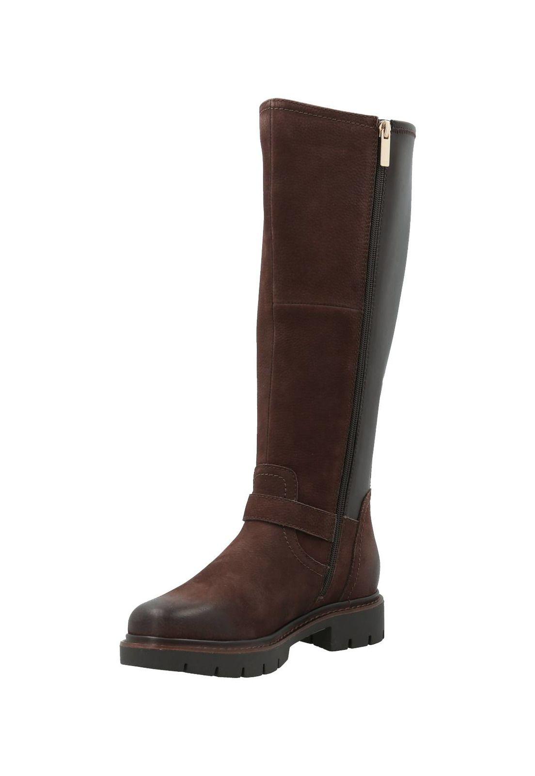 Bota Cuero Mujer Landd Chocolate-4