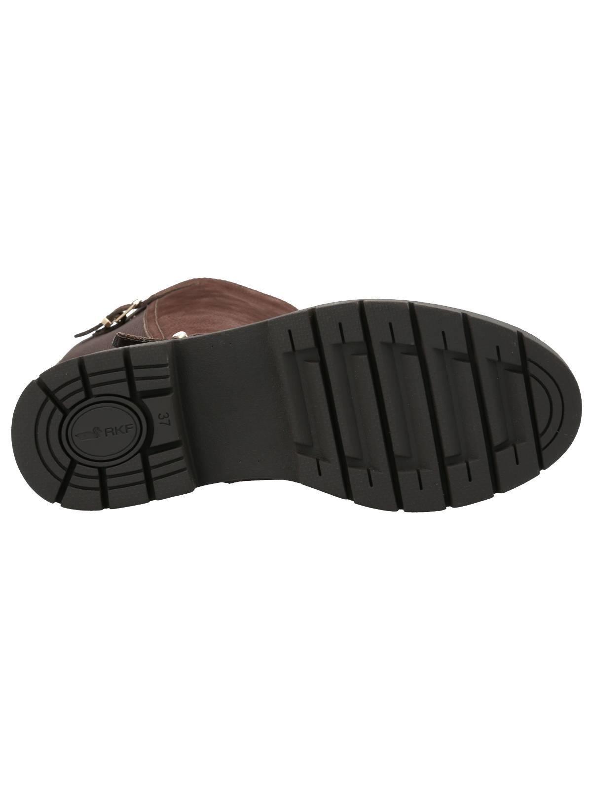 Bota Cuero Mujer Landd Chocolate-7