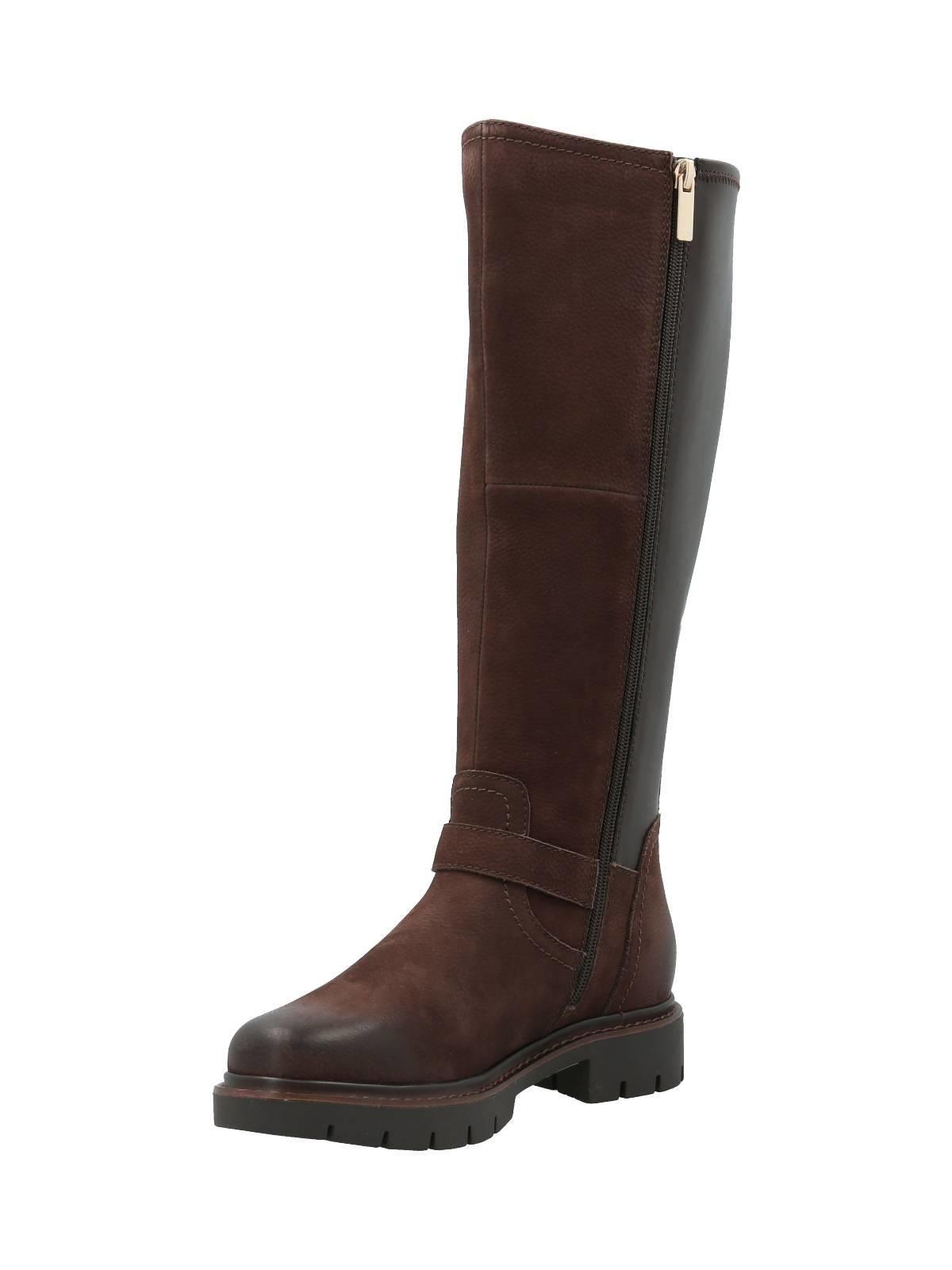 Bota Cuero Mujer Landd Chocolate-4