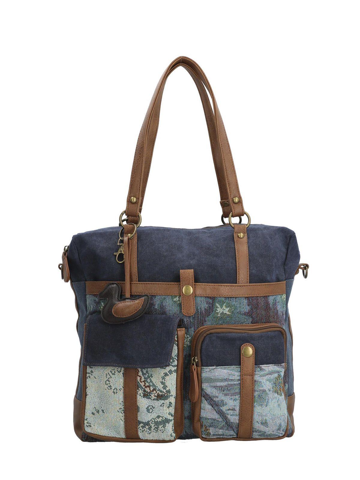 Cartera Textil Mujer Atzi Bag Azul-0