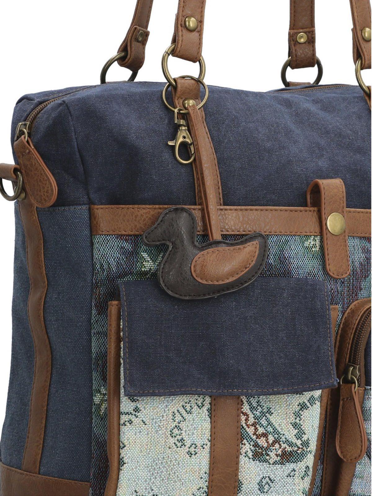 Cartera Textil Mujer Atzi Bag Azul-4
